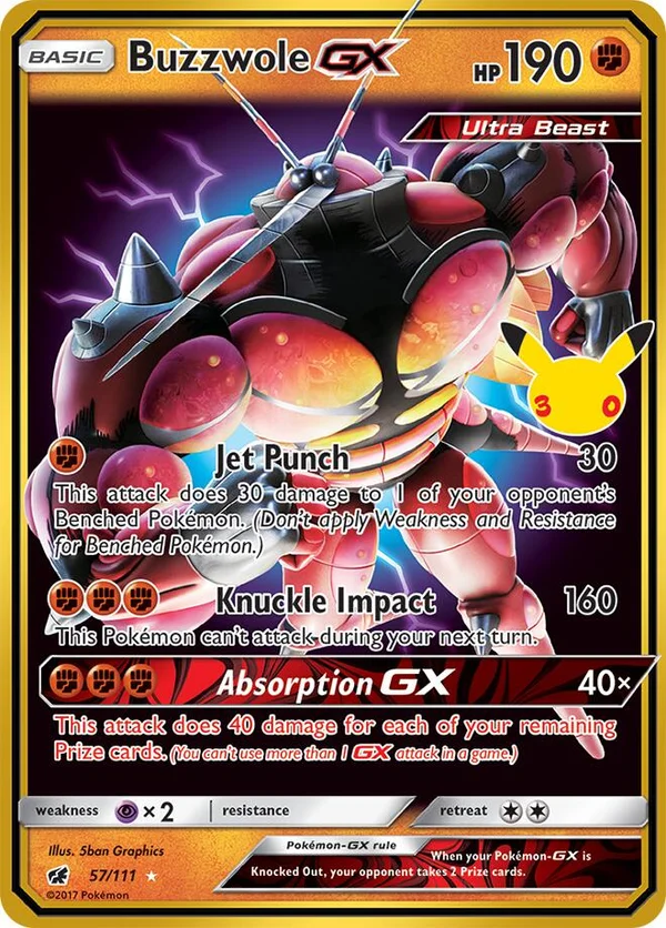 Buzzwole GX, 30th Celebration #13