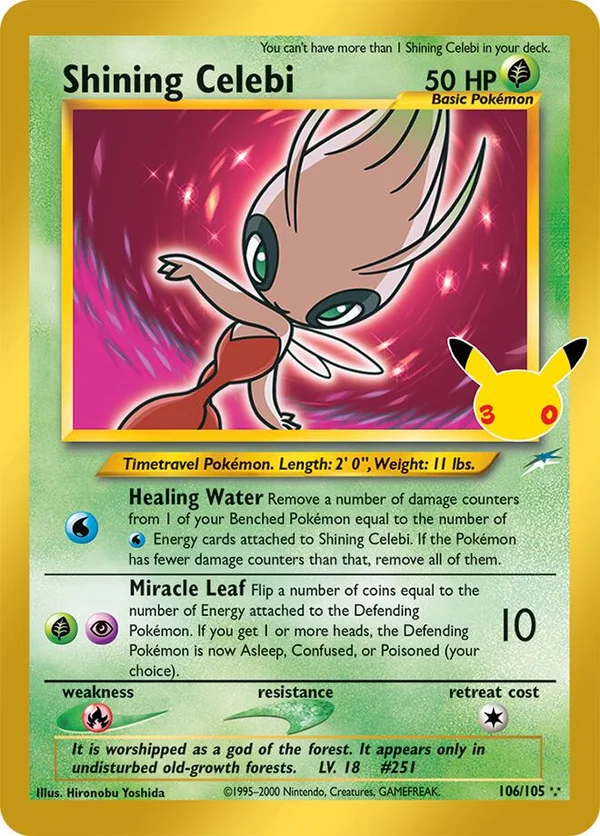 Shining Celebi, 30th Celebration #24