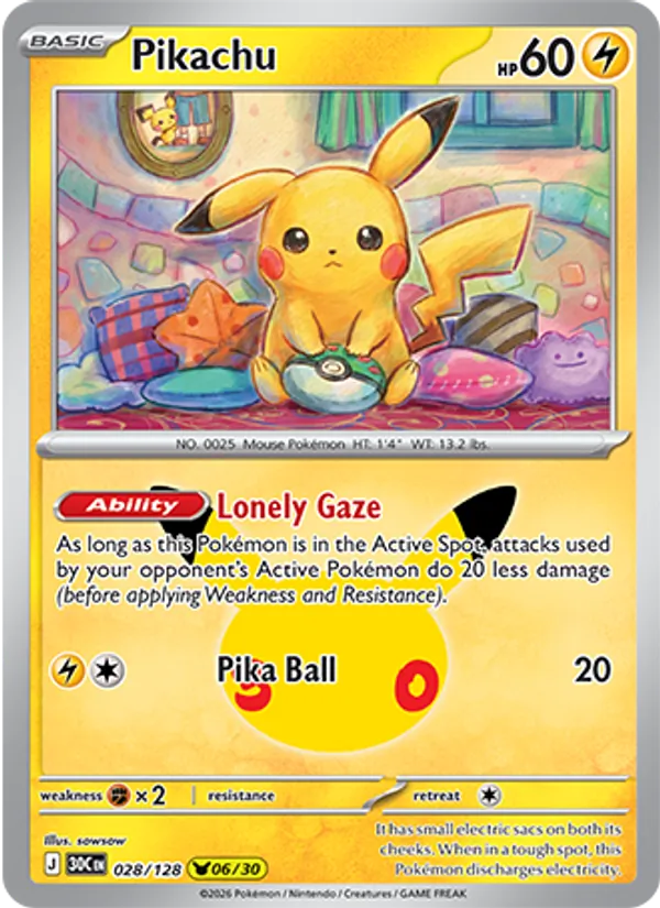 Pikachu #28/128