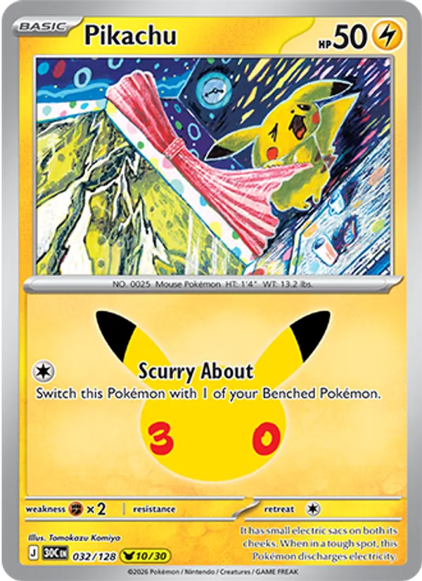Pikachu #32/128