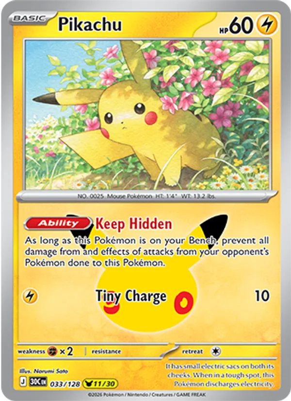 Pikachu #33/128