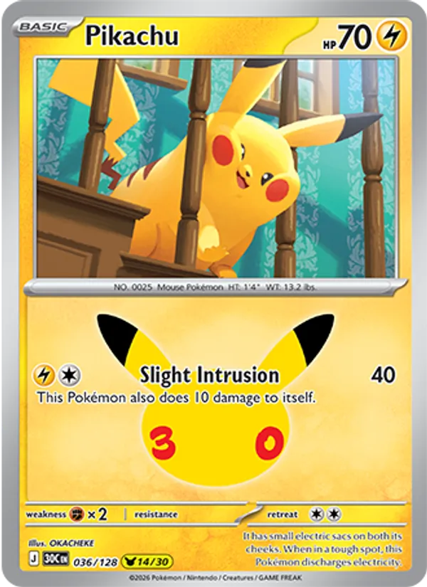Pikachu #36/128