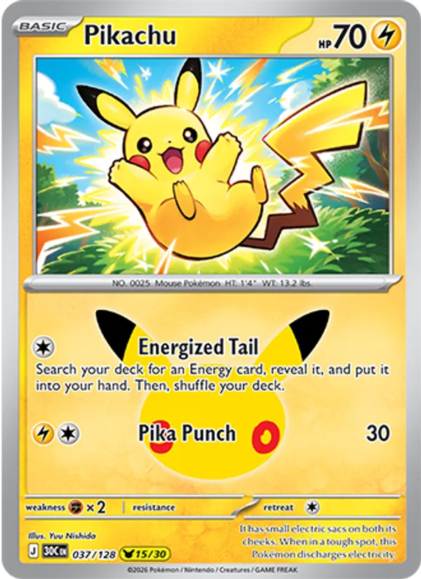 Pikachu #37/128