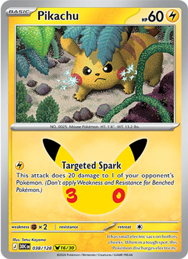 Pikachu #38/128