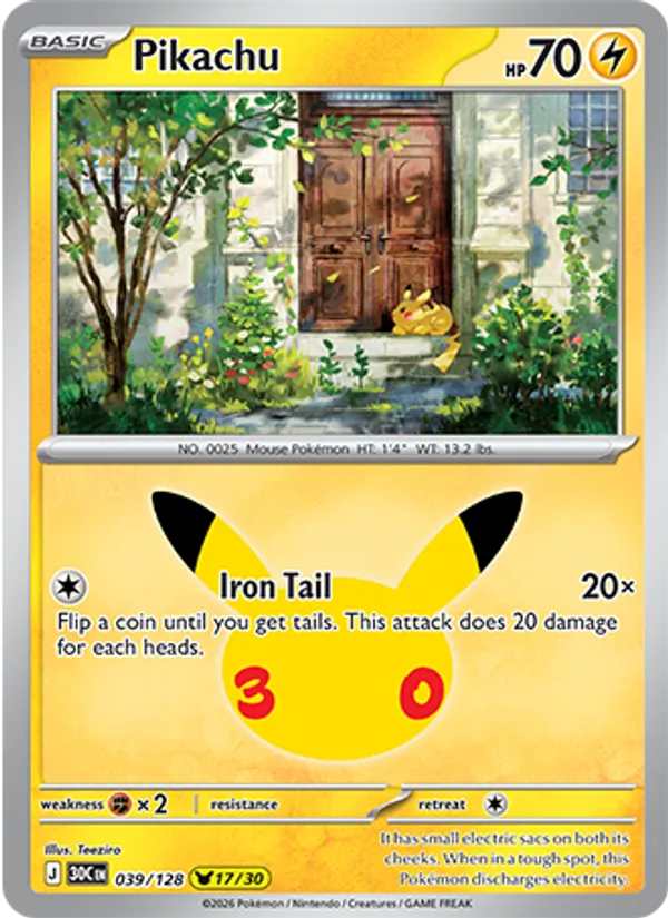 Pikachu #39/128