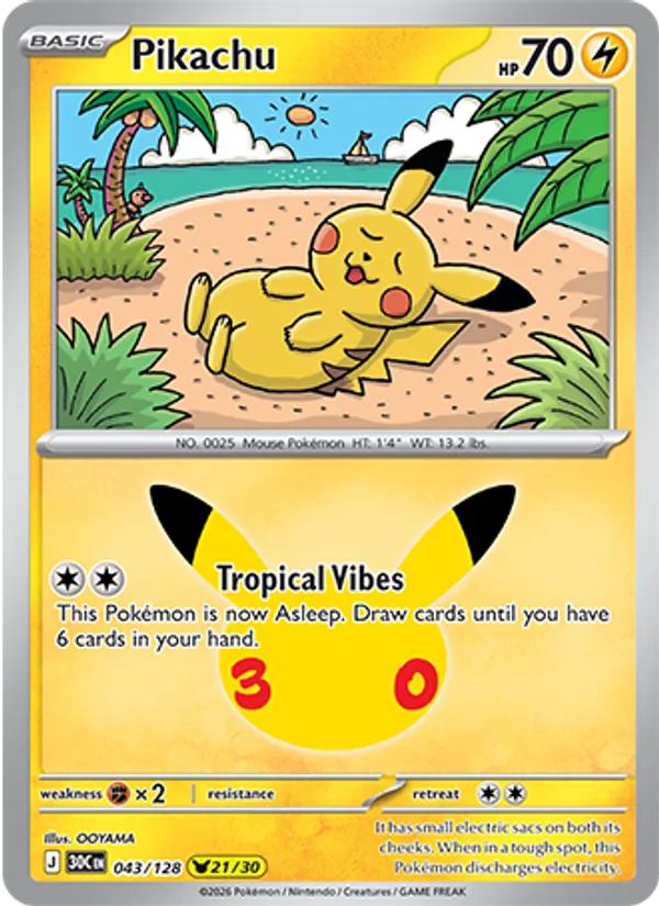 Pikachu #43/128