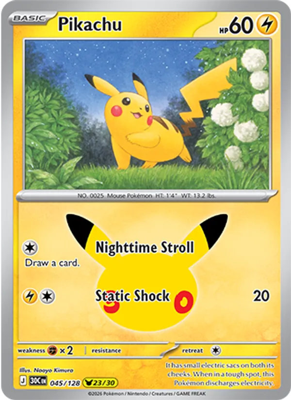 Pikachu #45/128