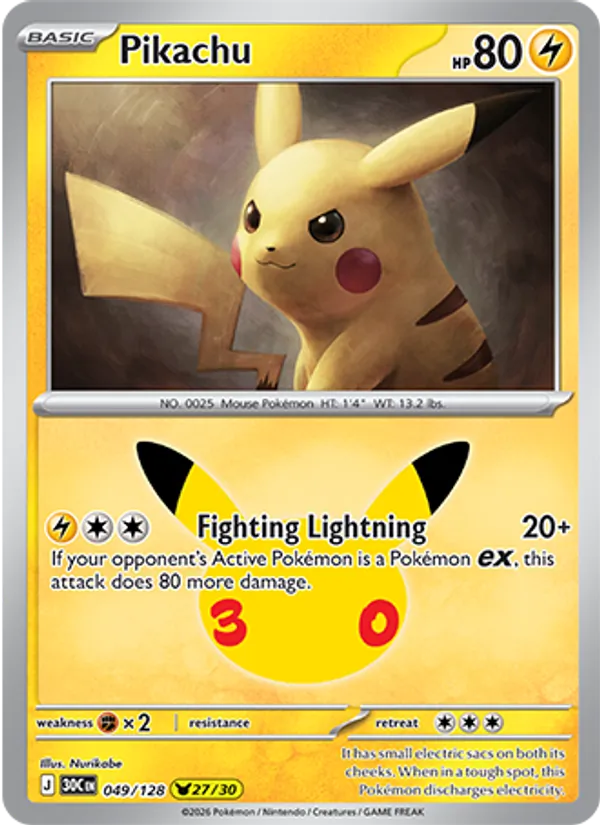 Pikachu #49/128