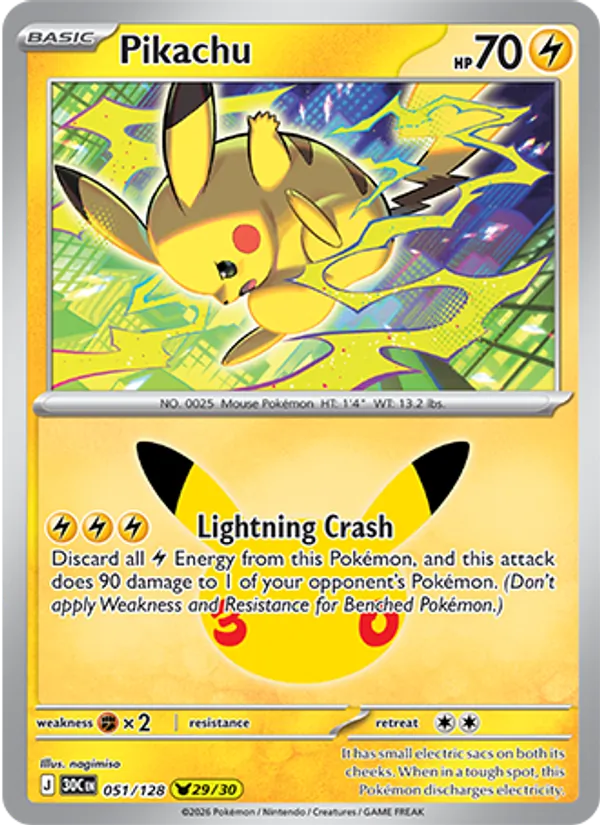 Pikachu #51/128