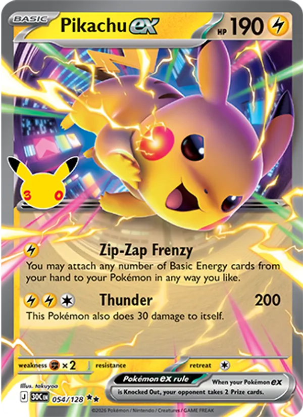 Pikachu ex #54/128