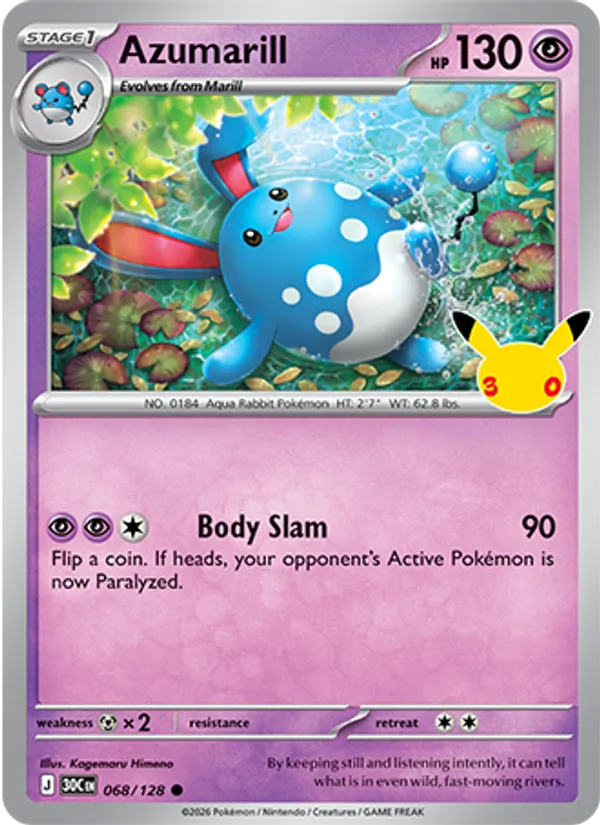 Azumarill #68/128