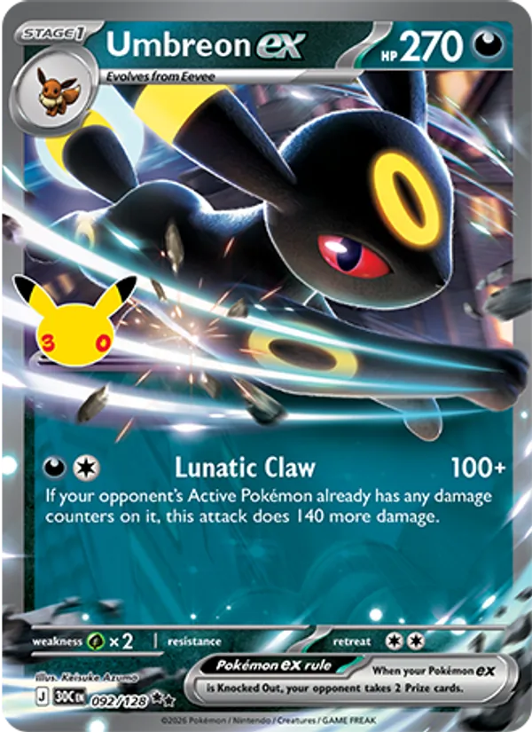 Umbreon ex #92/128