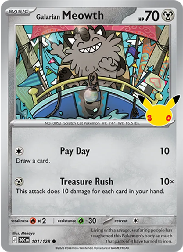 Galarian Meowth #101/128