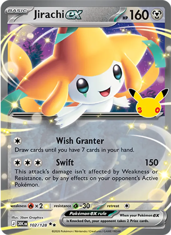 Jirachi ex #102/128