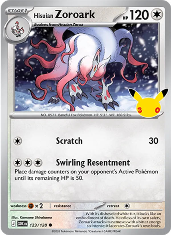 Hisuian Zoroark #123/128