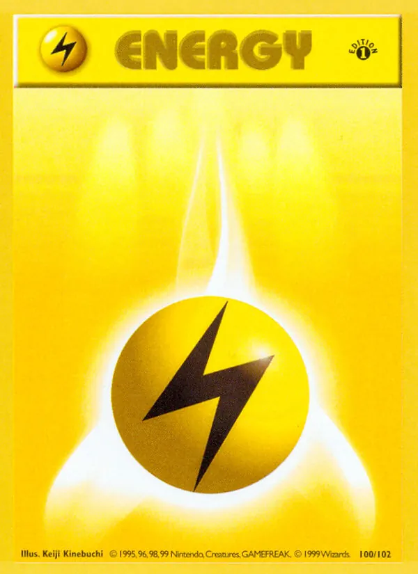 Lightning Energy, Base Set #100/102