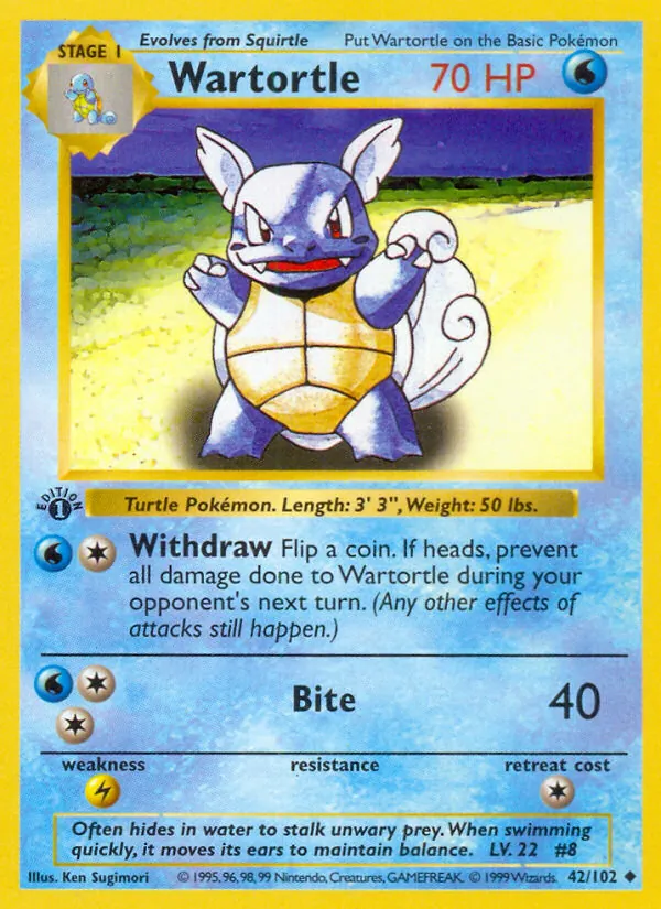 Wartortle #42/102