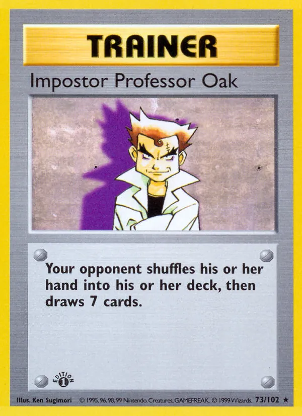 Impostor Professor Oak, Base Set #73/102
