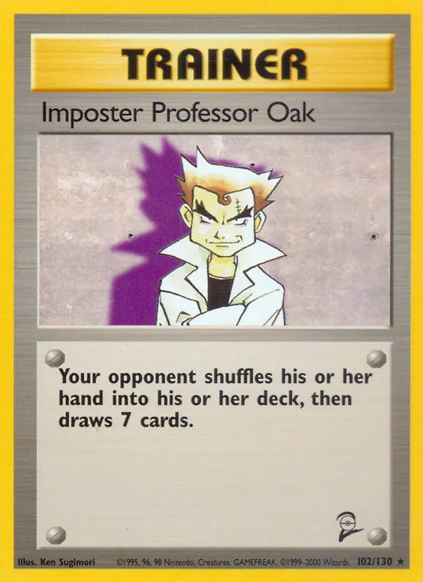 Impostor Professor Oak, Base Set 2 #102/130