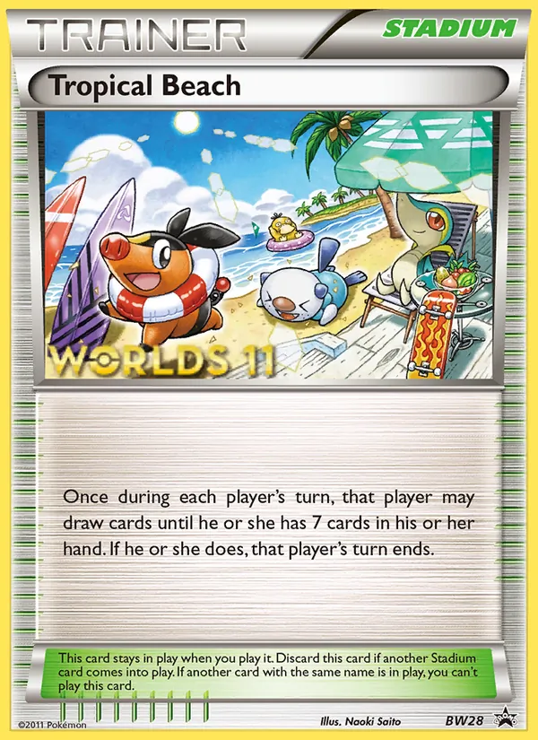 Tropical Beach, BW Black Star Promos #BW28/101