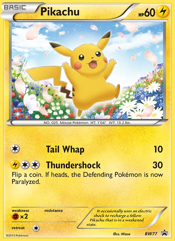 Pikachu #BW77/101
