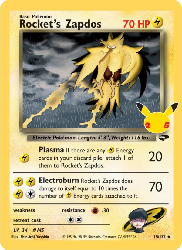 Rocket's Zapdos #CC007/25