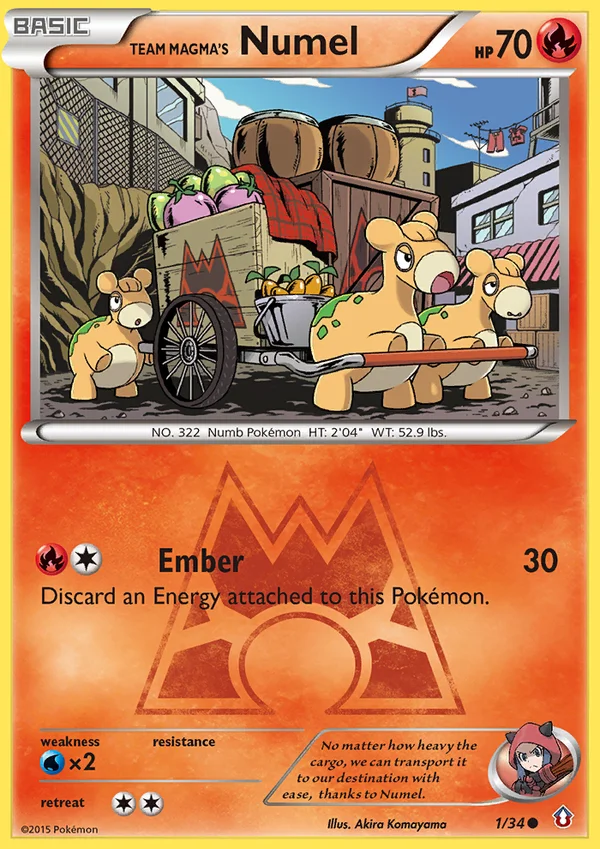 Team Magma's Numel #1/34