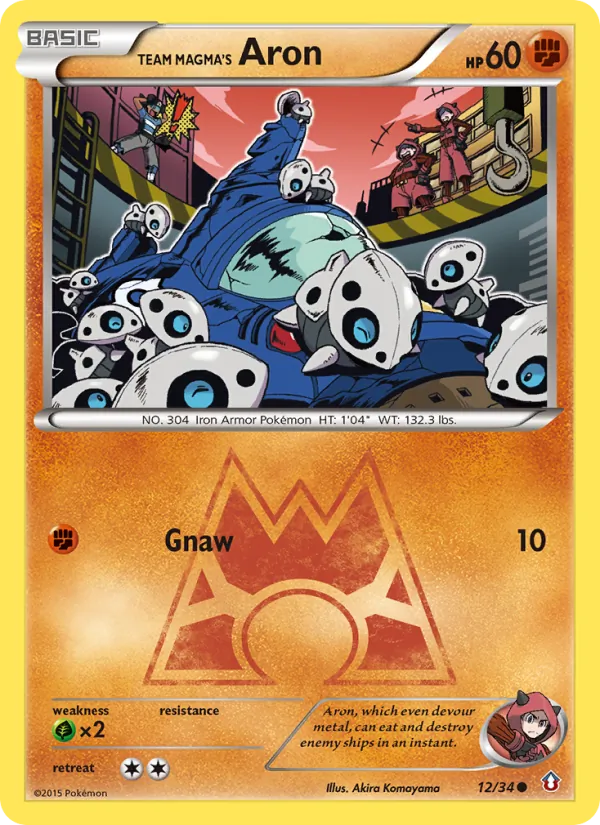 Team Magma's Aron #12/34