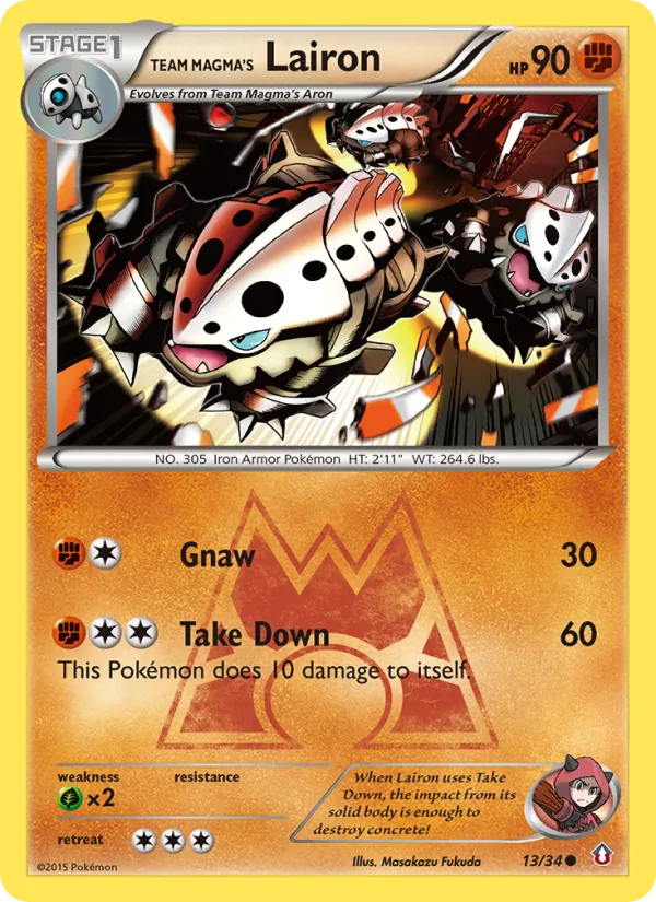 Team Magma's Lairon #13/34
