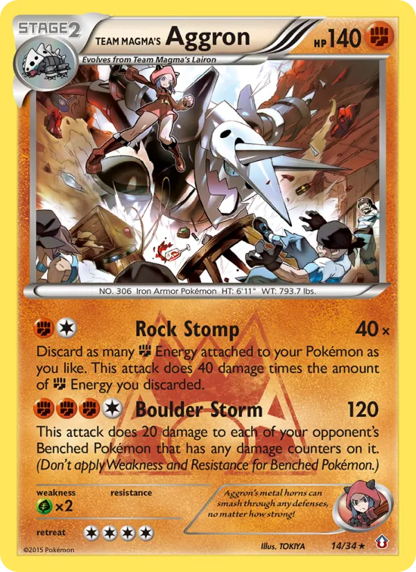 Team Magma's Aggron #14/34