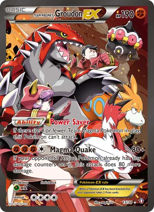 Team Magma's Groudon EX #15/34
