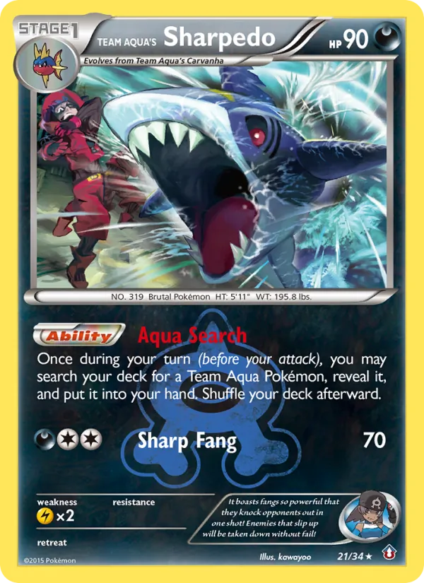 Team Aqua's Sharpedo #21/34