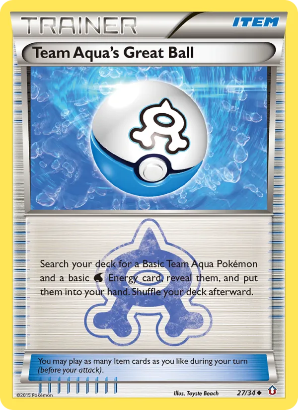 Team Aqua's Great Ball, Double Crisis #27/34