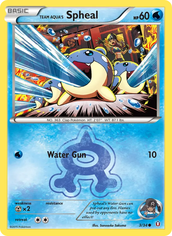 Team Aqua's Spheal #3/34