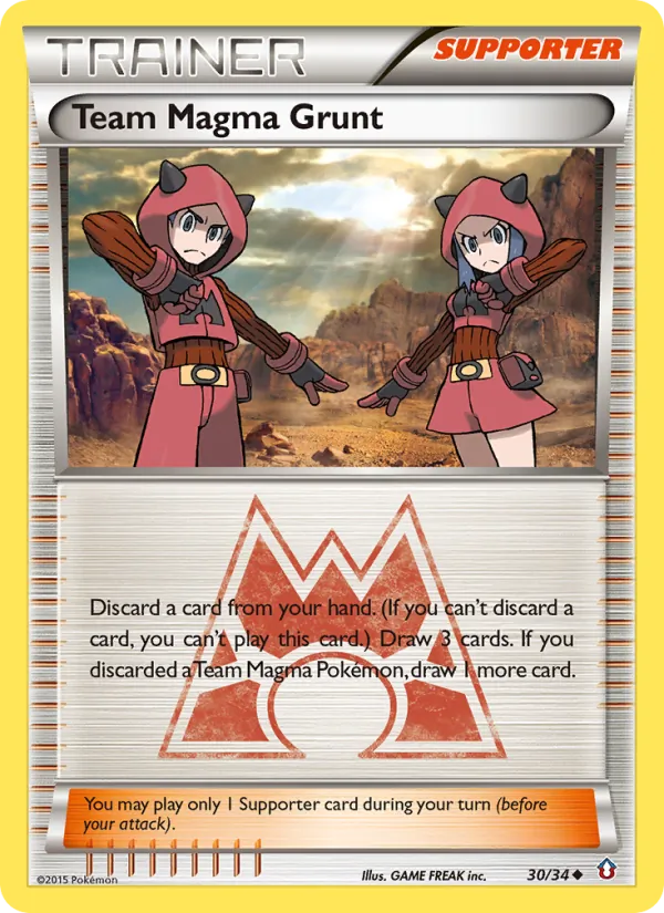 Team Magma Grunt, Double Crisis #30/34