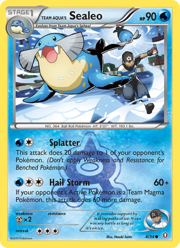 Team Aqua's Sealeo #4/34