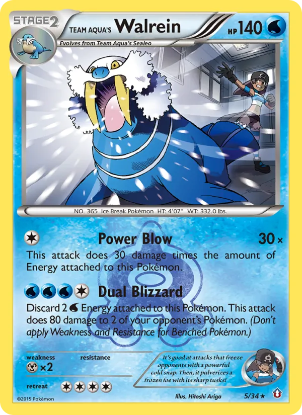 Team Aqua's Walrein #5/34