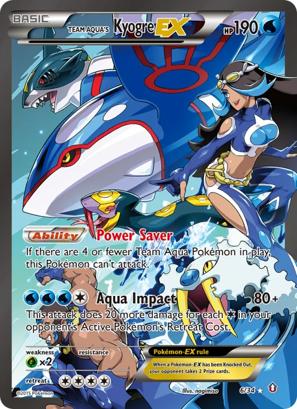 Team Aqua's Kyogre EX #6/34