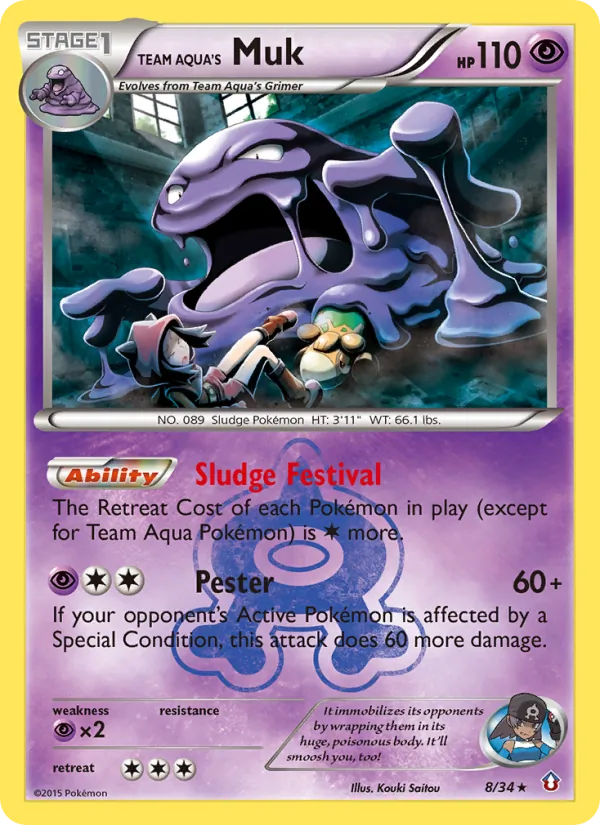 Team Aqua's Muk #8/34
