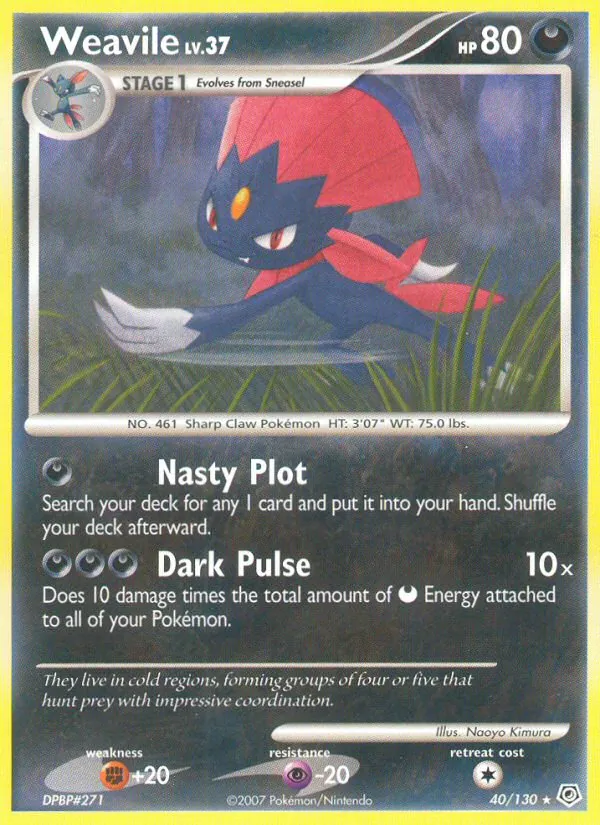 Weavile #40/130