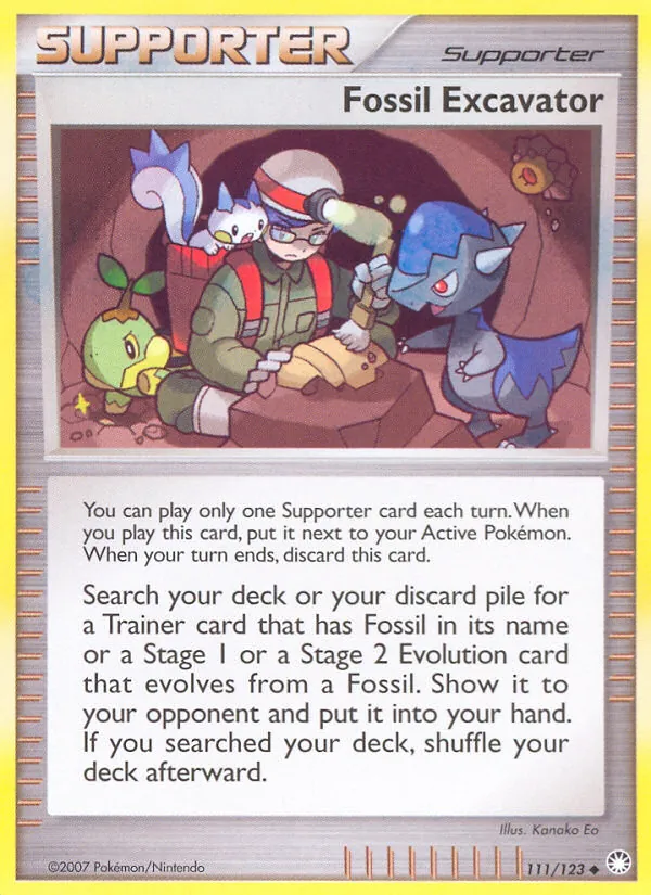Fossil Excavator, Mysterious Treasures #111/123