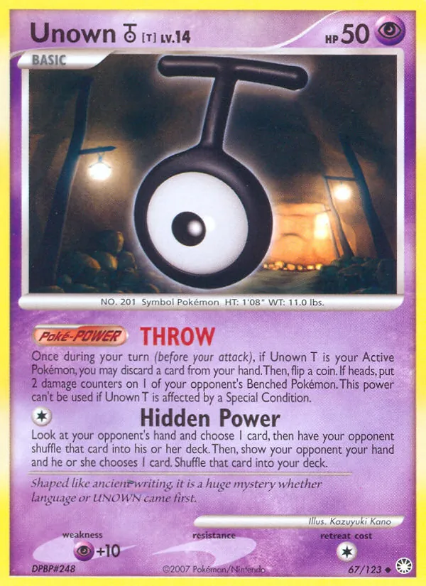 Unown T #67/123