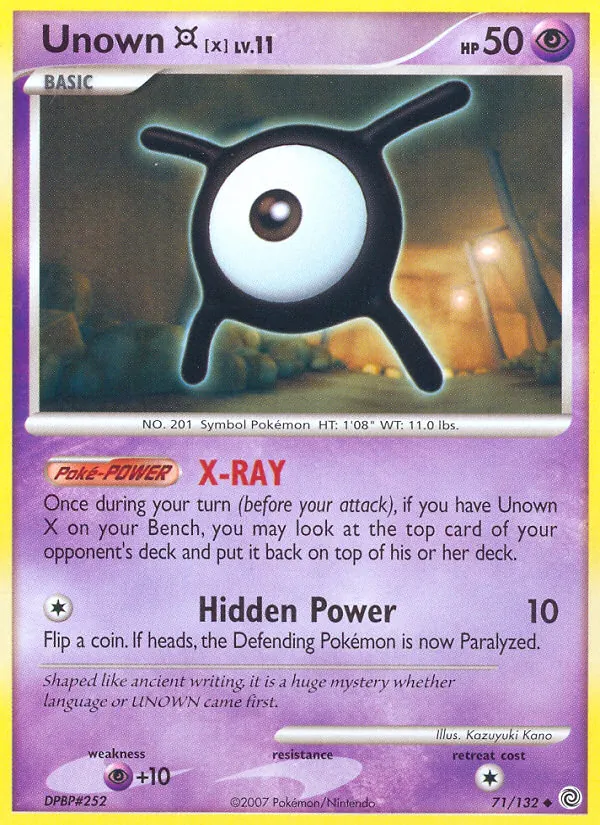 Unown X #71/132