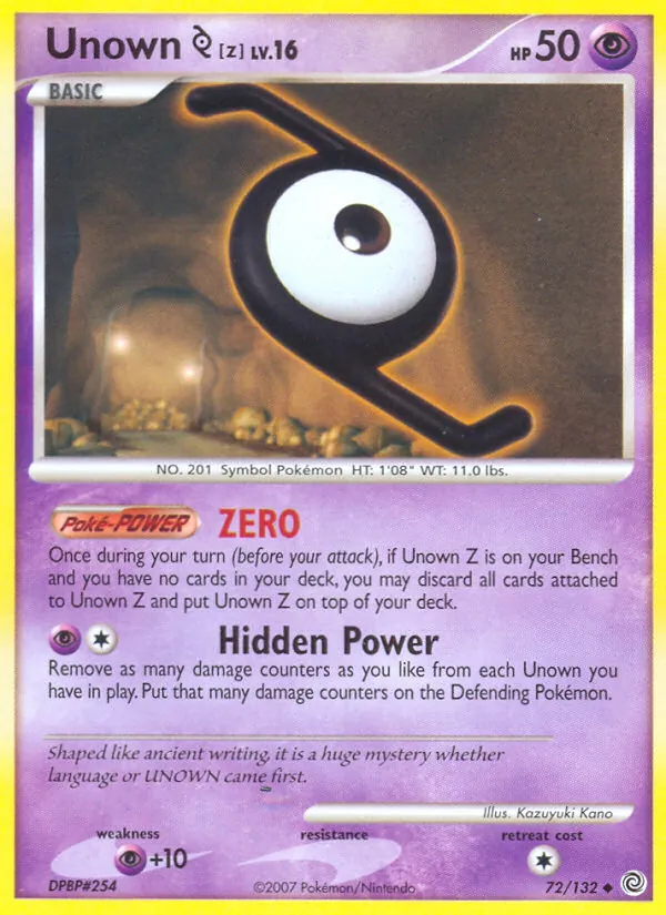 Unown Z #72/132