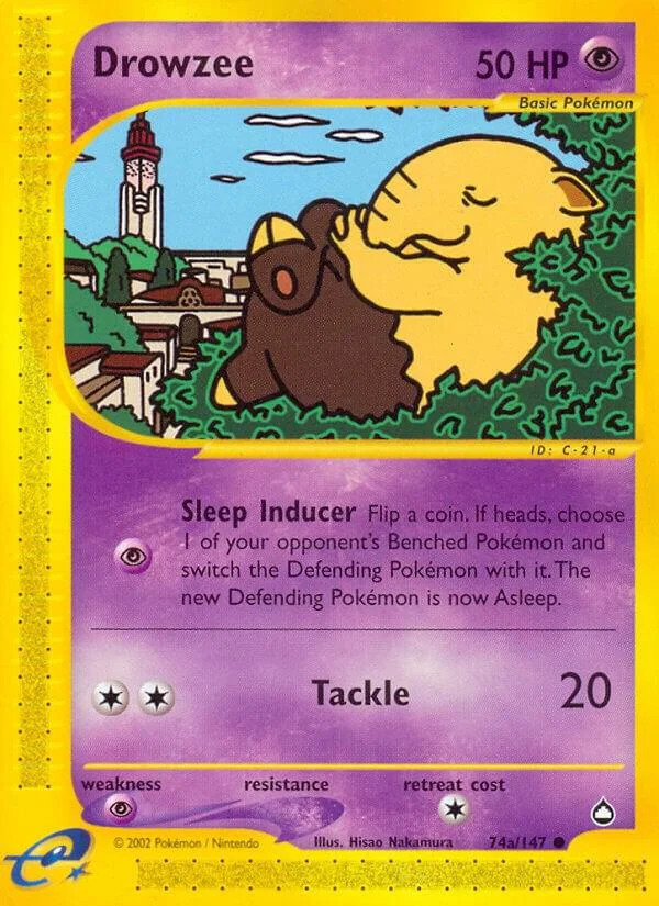 Drowzee, Aquapolis #74a/147