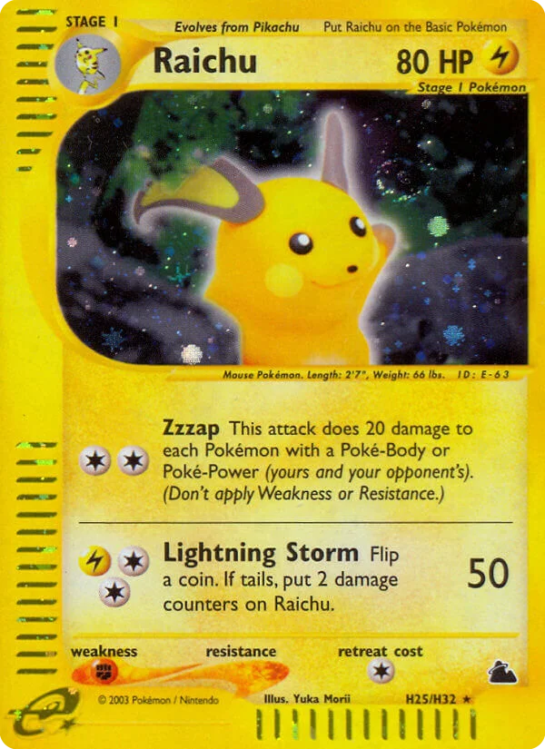 Raichu #H25/144