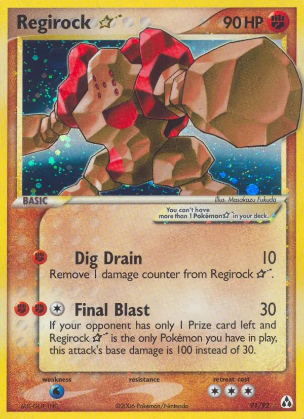 Regirock ☆ #91/92