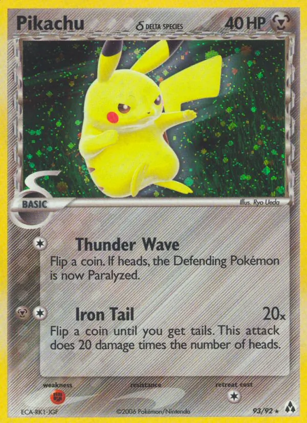 Pikachu δ #93/92
