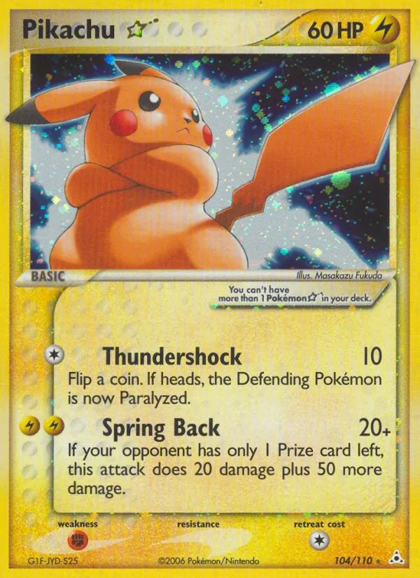 Pikachu Star #104/110