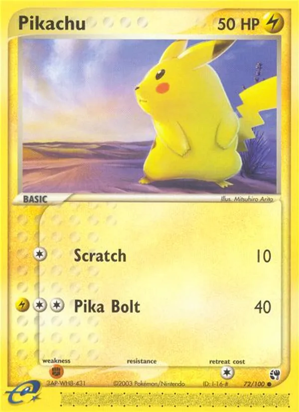 Pikachu #72/100
